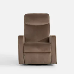 inny Fotel obrotowy z funkcją relaks beżowy LUTTIN