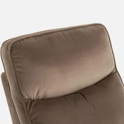 inny Fotel obrotowy z funkcją relaks beżowy LUTTIN