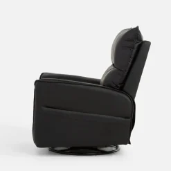 inny Fotel obrotowy z funkcją relaks GRUZIO ekoskóra czarny