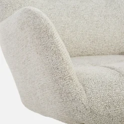 Fotele Wypoczynkowe|inny Fotel obrotowy z podnóżkiem beżowy DOVETAL