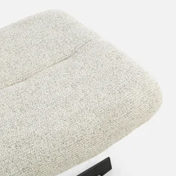 Fotele Wypoczynkowe|inny Fotel obrotowy z podnóżkiem beżowy DOVETAL