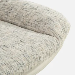 inny Fotel obrotowy z podnóżkiem szarobeżowy DITTIF