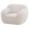 Werdomo Fotel obły kremowy MELA