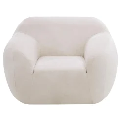 Werdomo Fotel obły kremowy MELA