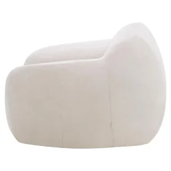 Werdomo Fotel obły kremowy MELA