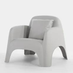 inny Fotel ogrodowy jasnoszary ULVI