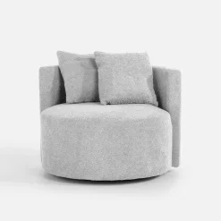 inny Fotel okrągły obrotowy SEBREZE szary