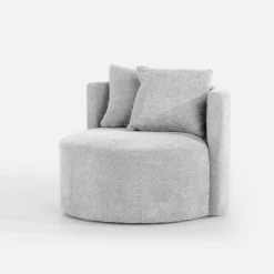 inny Fotel okrągły obrotowy SEBREZE szary