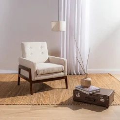 Fotel retro beżowy MIATU