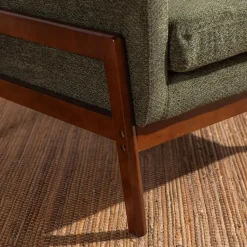 Fotele Wypoczynkowe| Fotel retro ciemnozielony MIATU