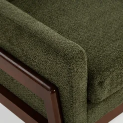 Fotele Wypoczynkowe| Fotel retro ciemnozielony MIATU