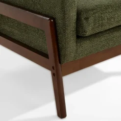 Fotele Wypoczynkowe| Fotel retro ciemnozielony MIATU