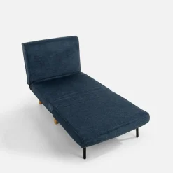 inny Fotel rozkładany granatowy LAVILLA