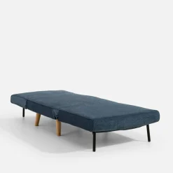 inny Fotel rozkładany granatowy LAVILLA