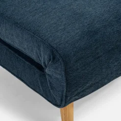 inny Fotel rozkładany granatowy LAVILLA