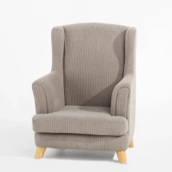 Dzieci Fotel sztruksowy beżowy ASINI