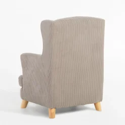 Dzieci Fotel sztruksowy beżowy ASINI