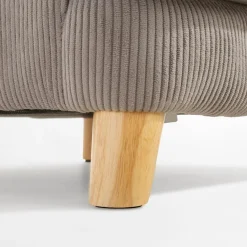 Dzieci Fotel sztruksowy beżowy ASINI