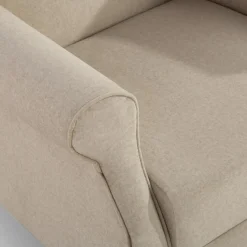 Fotel uszak jasnobeżowy SERENA