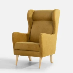 Fotele Wypoczynkowe|Werdomo Fotel uszak musztardowy TACO
