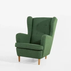 inny Fotel uszak zielony ESAL