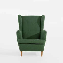 inny Fotel uszak zielony ESAL