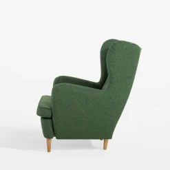 inny Fotel uszak zielony ESAL