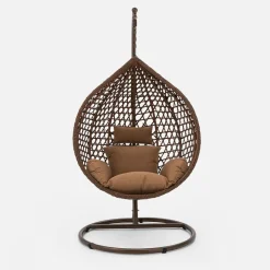 Meble Ogrodowe|Meble Ogrodowe|inny Fotel wiszący WALLANO II z brązowym siedziskiem