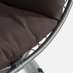 Meble Ogrodowe|Meble Ogrodowe| Fotel wiszący WIERI z ciemnoszarym siedziskiem