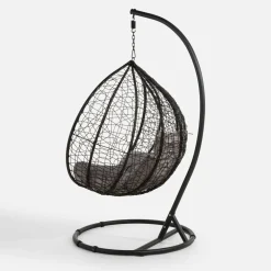 Meble Ogrodowe|Meble Ogrodowe| Fotel wiszący WIERI z szarym siedziskiem