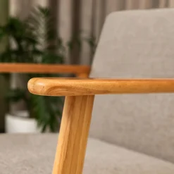 Fotel wypoczynkowy beżowy ZODEL