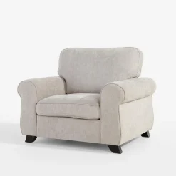 Fotel wypoczynkowy beżowy KANVASA