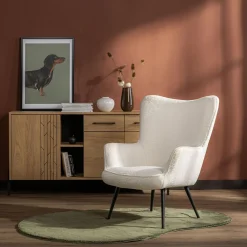 Fotel wypoczynkowy biały JAZAN