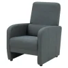 Fotel wypoczynkowy ciemnoszary IMOLA