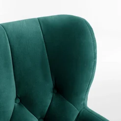 Impresti Fotel wypoczynkowy ciemnozielony KELSO