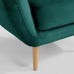 Impresti Fotel wypoczynkowy ciemnozielony KELSO
