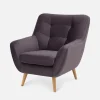 Fotele Wypoczynkowe|Impresti Fotel wypoczynkowy fioletowy SCANDI