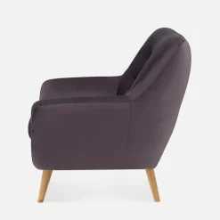 Fotele Wypoczynkowe|Impresti Fotel wypoczynkowy fioletowy SCANDI