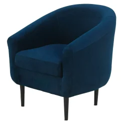 Fotele Wypoczynkowe| Fotel wypoczynkowy granatowy MILTON