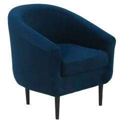 Fotele Wypoczynkowe| Fotel wypoczynkowy granatowy MILTON