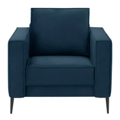 Fotel wypoczynkowy granatowy TERRA