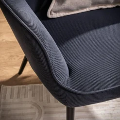 Fotele Wypoczynkowe| Fotel wypoczynkowy granatowy JAZAN