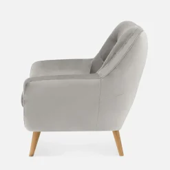 Impresti Fotel wypoczynkowy jasnoszary SCANDI