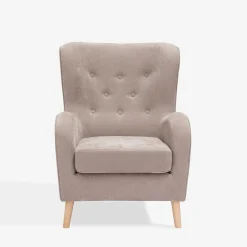 Fotele Wypoczynkowe| Fotel wypoczynkowy jasnoszary LINCOLN