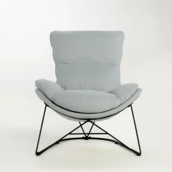 Fotele Wypoczynkowe| Fotel wypoczynkowy jasnoszary DYNASTI