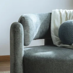 inny Fotel wypoczynkowy MAFELE szaroniebieski