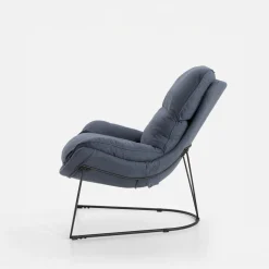 Fotel wypoczynkowy niebieski DYNASTI
