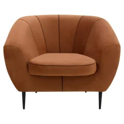 Fotel wypoczynkowy pomarańczowy OLIVIO