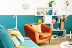 Fotel wypoczynkowy pomarańczowy OLIVIO