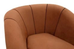 Fotel wypoczynkowy pomarańczowy OLIVIO